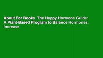 About For Books  The Happy Hormone Guide: A Plant-Based Program to Balance Hormones, Increase