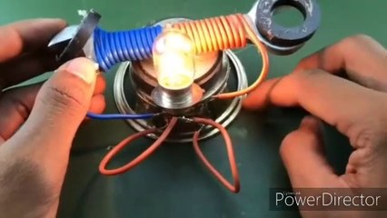 Free energy using speaker magnet