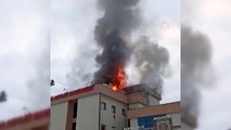 İdil Devlet Hastanesinde çıkan yangın söndürüldü (2)