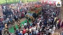 शहीद सीआरपीएफ जवान को अंतिम विदाई
