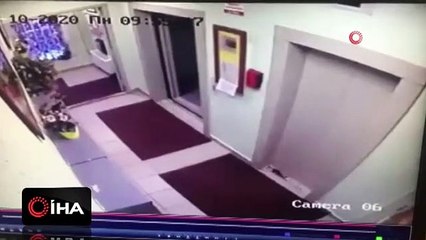 Otel müşterisi, temizlikçi kadını asansörden dışarı fırlattı