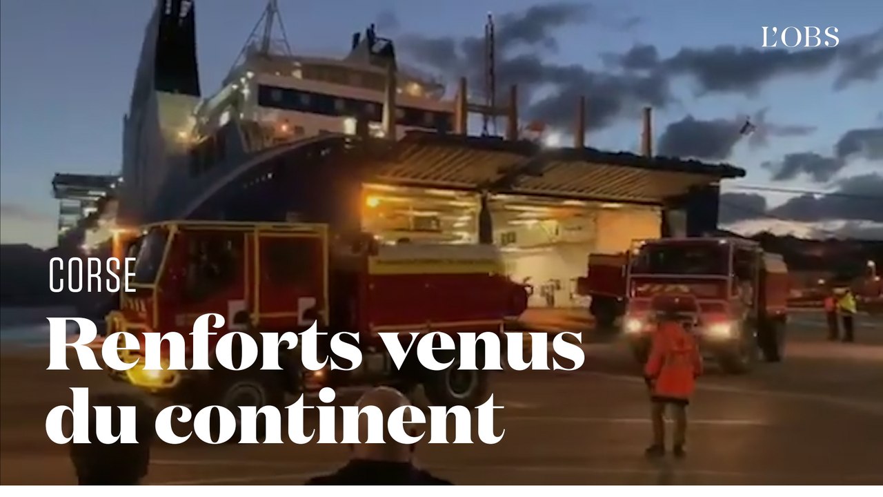 Pour lutter contre les incendies en Corse, des pompiers  du Gard arrivent en renfort