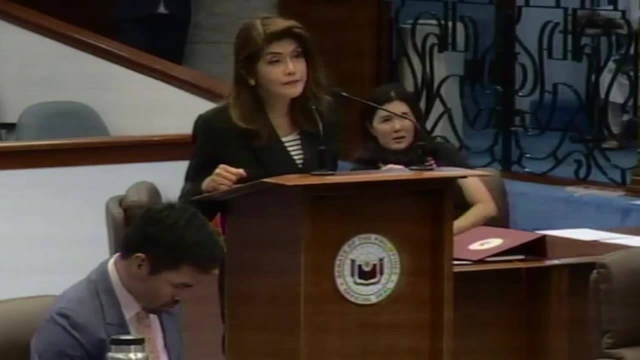 Senator Imee Marcos asks Senate President Tito Sotto to change her vote in a resolution urging a review of VFA