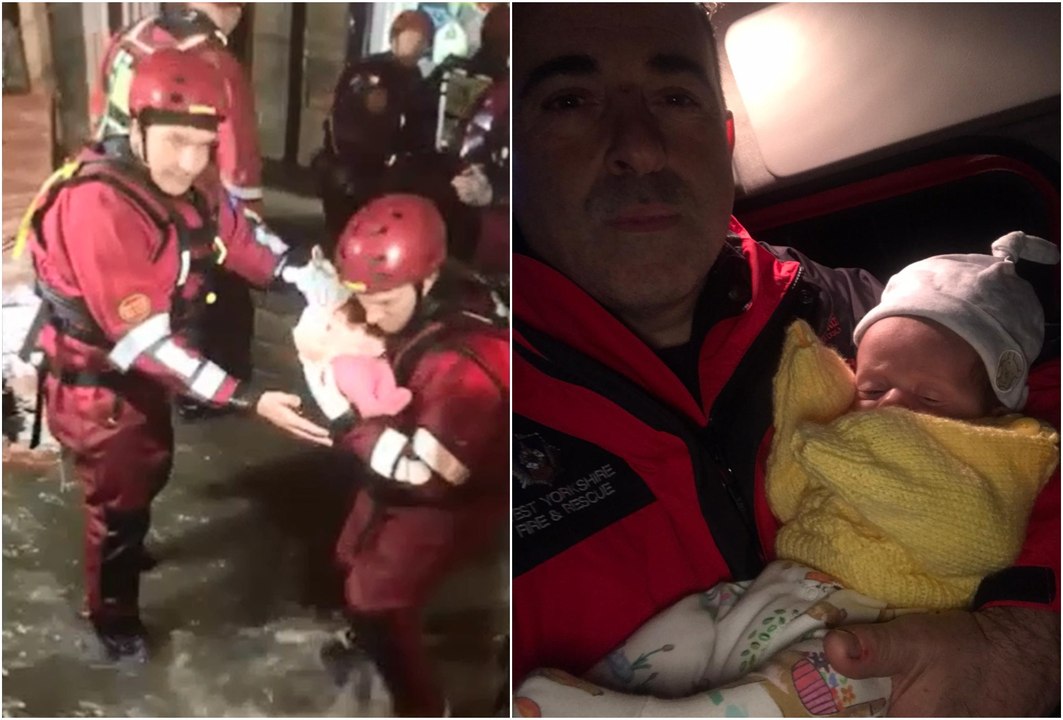 Delilah Storm and her twin sisters rescued from the Calderdale floods