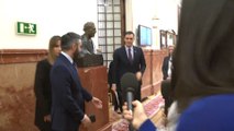 Pedro Sánchez, Nadia Calviño y el ministro de Sanidad en el Congreso