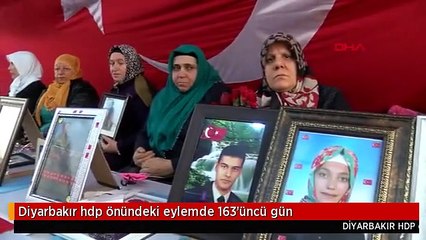Diyarbakır hdp önündeki eylemde 163'üncü gün