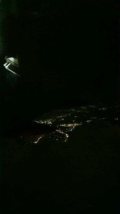 Intense Lightning Strike Captured From Plane