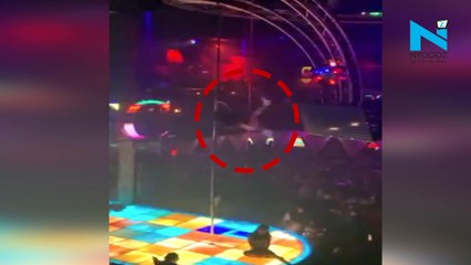 Texas stripper falls from 20 feet tall pole, continues to perform after broken teeth and jaw