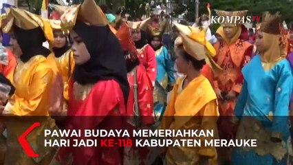 Pawai Budaya Peringatan Ulang Tahun ke-118 Kabupaten Merauke