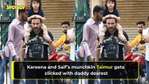Saif Ali Khan Gives His Injured Son Taimur A Ride On His Shoulder; Little One Sports A Bandage