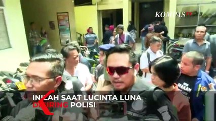 Sambil Menunduk, Lucinta Luna Digiring Polisi ke Laboratorium Forensik