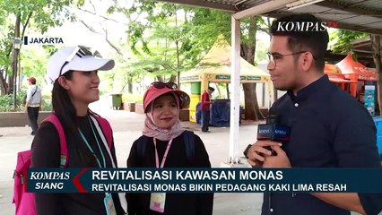 Revitalisasi Monas Lanjut, Pedagang Kaki 5 Resah