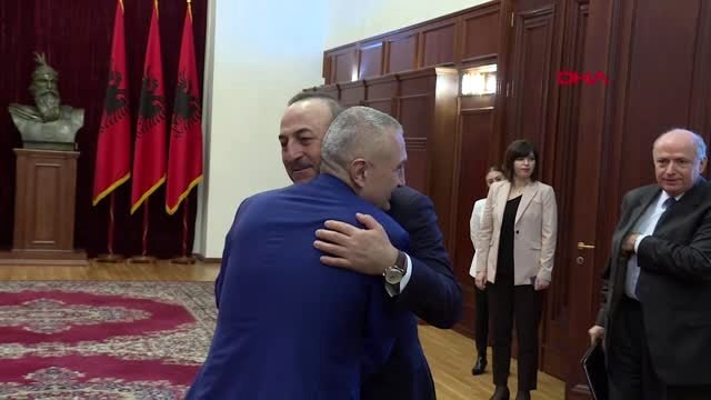 Çavuşoğlu, arnavutluk cumhurbaşkanı ılir meta ile görüştü