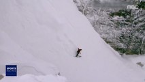 [스포츠 영상] 아찔한 산악 익스트림 스키