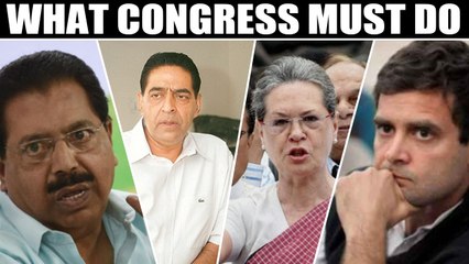 Congress draws a blank, huge cut in vote share, blame game begins  | OneIndia News