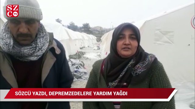 Sözcü yazdı, depremzedelere yardım yağdı