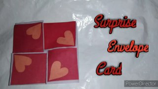 Surprise gift envelope card | Origami | Valentine's day card | handmade card idea | scrapbook cards | 2020 easy cards | card idea for special one | Happy Crafting with Adeeba