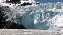 Glacier Calving, Huge Wave