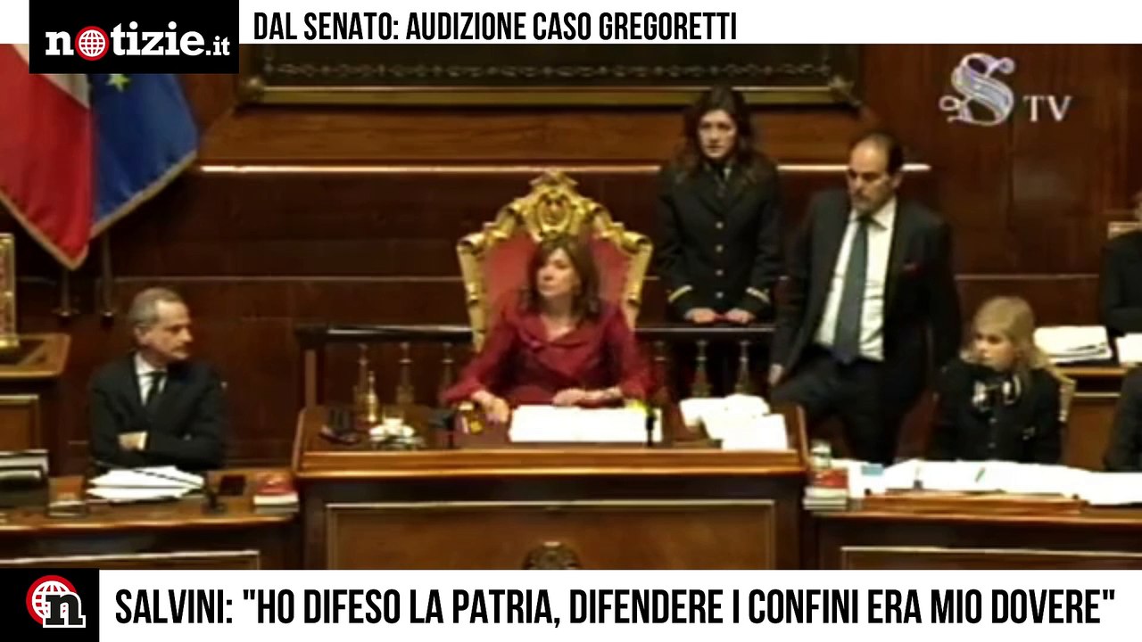 Processo Gregoretti, Salvini risponde in Senato "Ho fatto il mio dovere" | Notizie.it