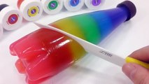 Jelly Soft Pudding Cooking Bottle Mixing Slime Learn Colors Surprise Eggs Toys For Kids