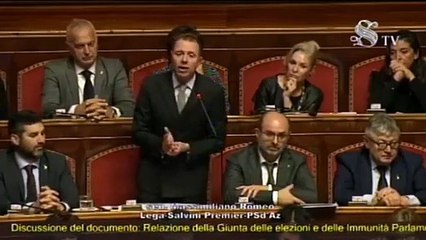 Roma - Dal Senato l’intervento di Massimiliano Romeo (12.02.20)