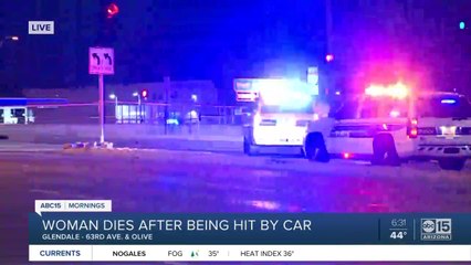 Pedestrian hit by car near I-17 and Dunlap