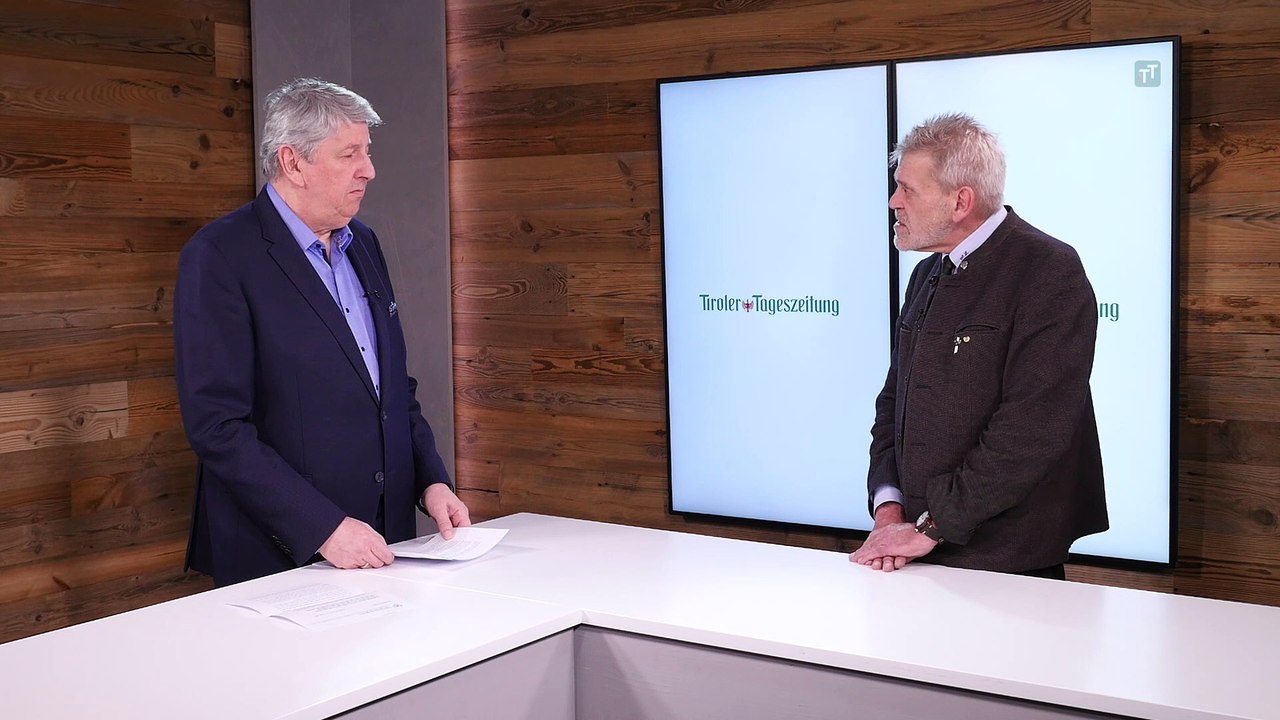 Landesjägermeister Anton Larcher im TT-Studio