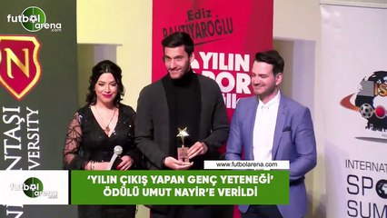 'Yılın çıkış yapan genç yeteneği' ödülüne Umut Nayir'e verildi