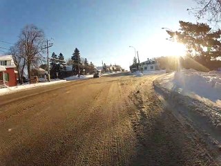 En vélo à Châteauguay un 12 février