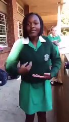 School Kids Practising Labantwana Ama Uber Dance Move