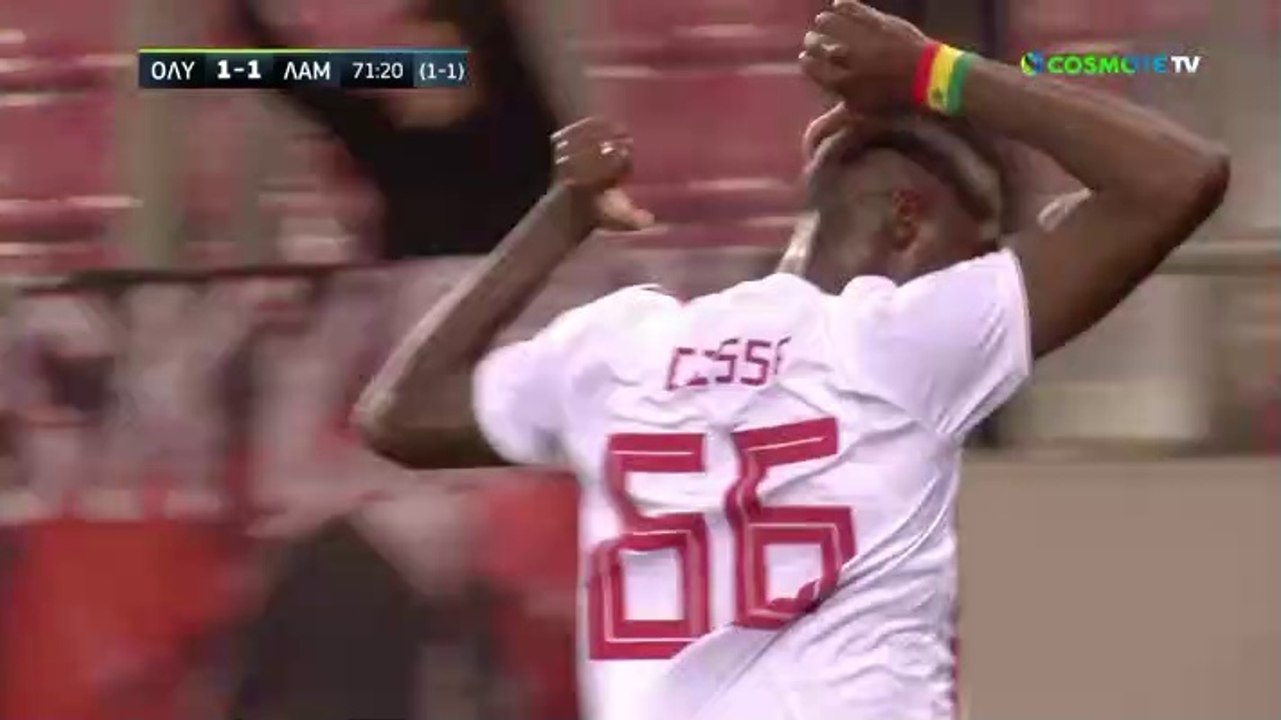 2-1 Το γκολ του Σισέ με την δεύτερη ασίστ του Βαλμπουενά - Ολυμπιακός 2-1 Λαμία 12.02.2020 [HD]