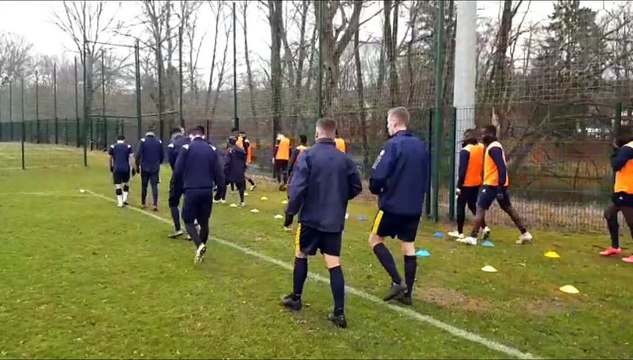 Les supporters du SAS Épinal sont venus soutenir les joueurs lors du dernier entraînement avant le match de Coupe de France face à Saint-Étienne