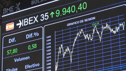 El Ibex 35 cierra en los 9.940 puntos tras rebotar un 0,58 %