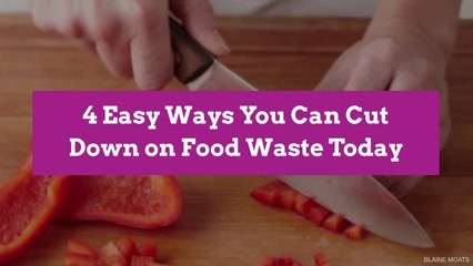 4 Easy Ways You Can Cut Down on Food Waste Today