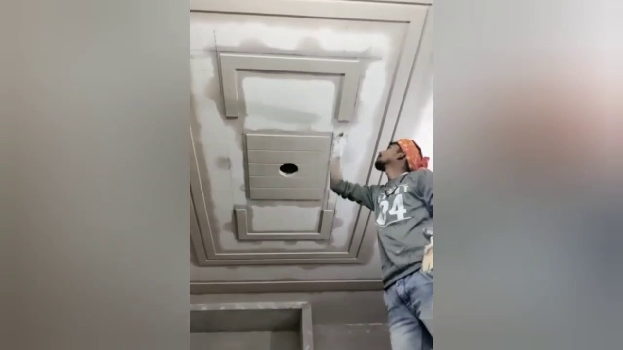 Plus minus pop ceiling design | How to make pop plus minus design |ceiling art