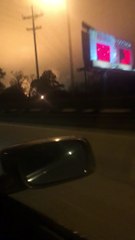 Exxon Fire Brightly Burns