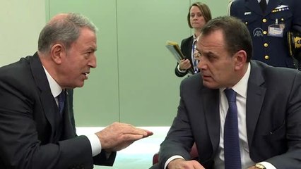 Milli Savunma Bakanı Hulusi Akar, Yunanistan savunma bakanı ile görüştü