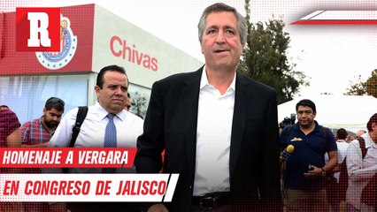 Jorge Vergara fue objeto de un homenaje en el Congreso de Jalisco