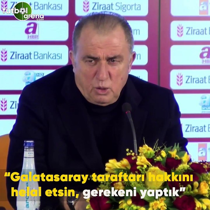 Fatih Terim: "Galatasaray taraftarı hakkını helal etsin, gerekeni yaptık"