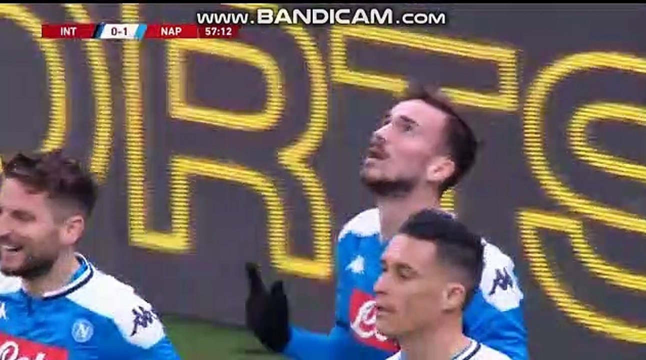Inter - Napoli 0-1 GOAL FABIAN RUIZ 12-02-2020