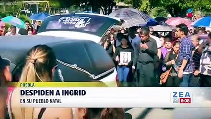 Despiden a Ingrid Escamilla en su pueblo natal