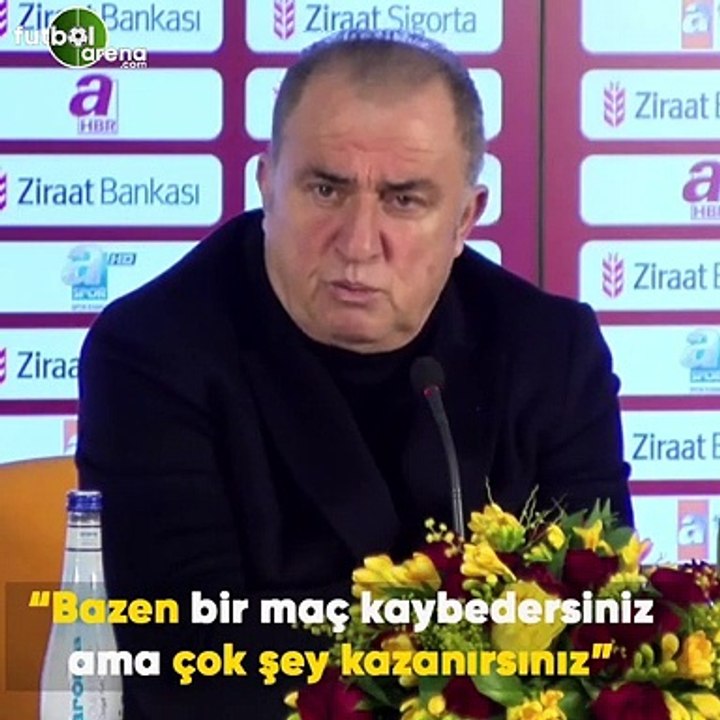 Fatih Terim: "Bazen bir maç kaybedersiniz ama çok şey kazanırsınız"
