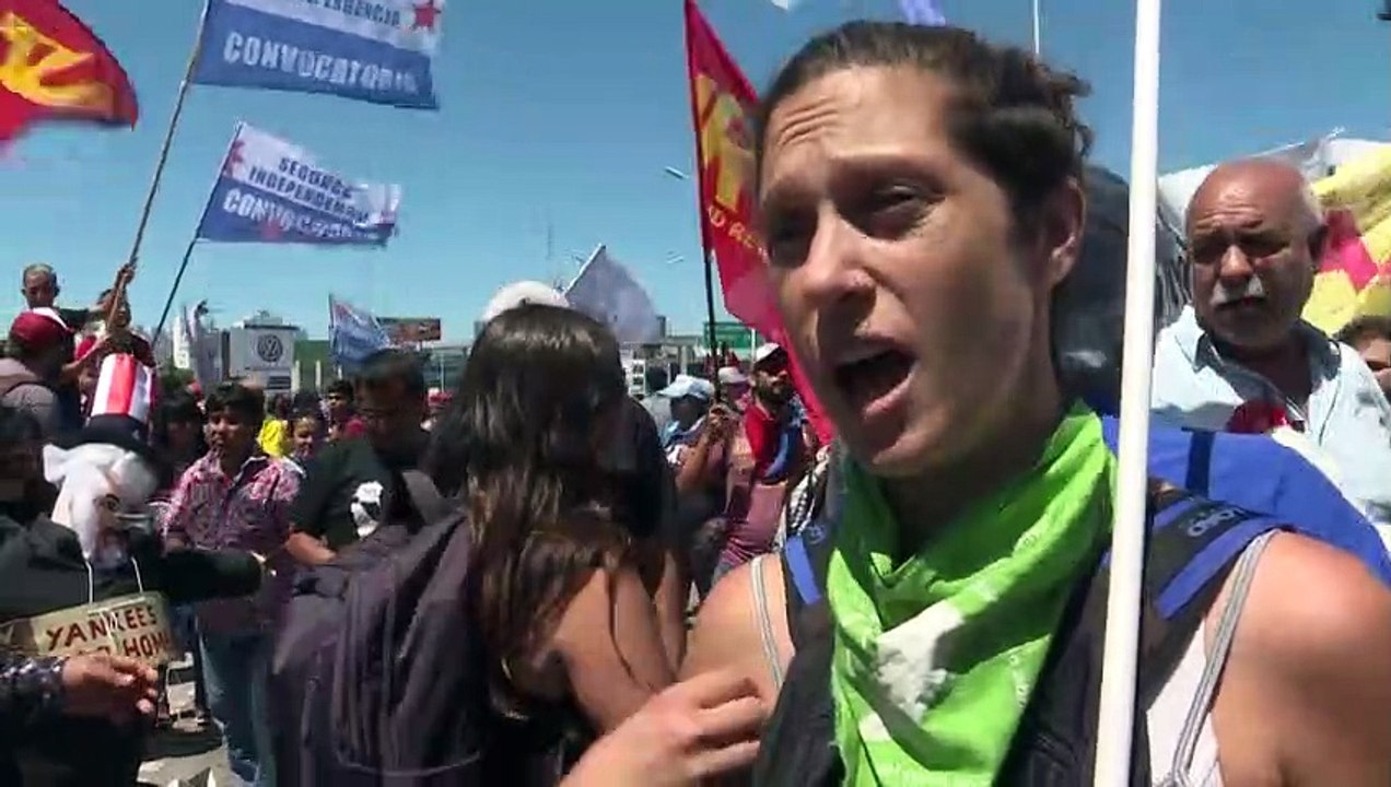 Protestas en Argentina, durante misión del FMI
