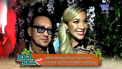 VIDEO | ¿Catherine Velasteguí y David Reinoso se casarán el 14 de febrero? : "Sería como renovar votos"