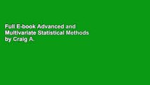 Full E-book Advanced and Multivariate Statistical Methods by Craig A. Mertler