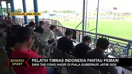 Pantau pemain, Shin Tae-Yong Hadir di Piala Gubernur Jatim 2020