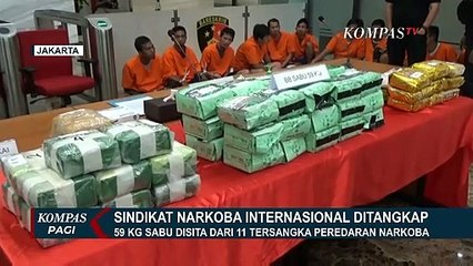 Ditangkap! Barang Bukti Sindikat Narkoba Internasional 59 Kg Sabu