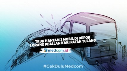 Kecelakaan Beruntun di Depok Akibatkan 1 Pejalan Kaki Patah Kaki