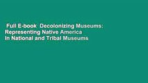 Full E-book  Decolonizing Museums: Representing Native America in National and Tribal Museums