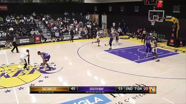 Deonte Burton attacks the rim!